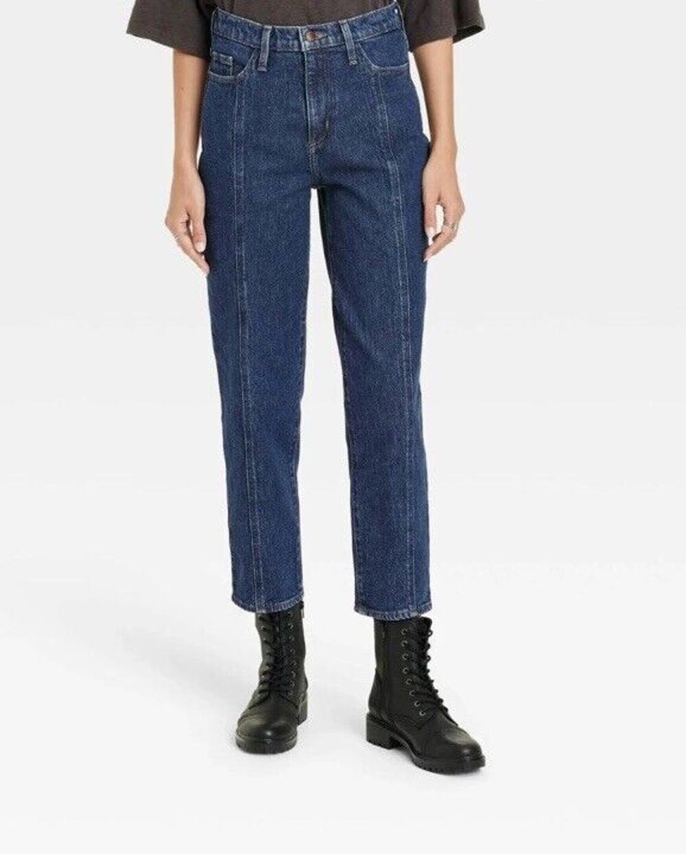 Universal Thread Women's High-Rise Vintage Straight Jeans Dark Wash Size 10